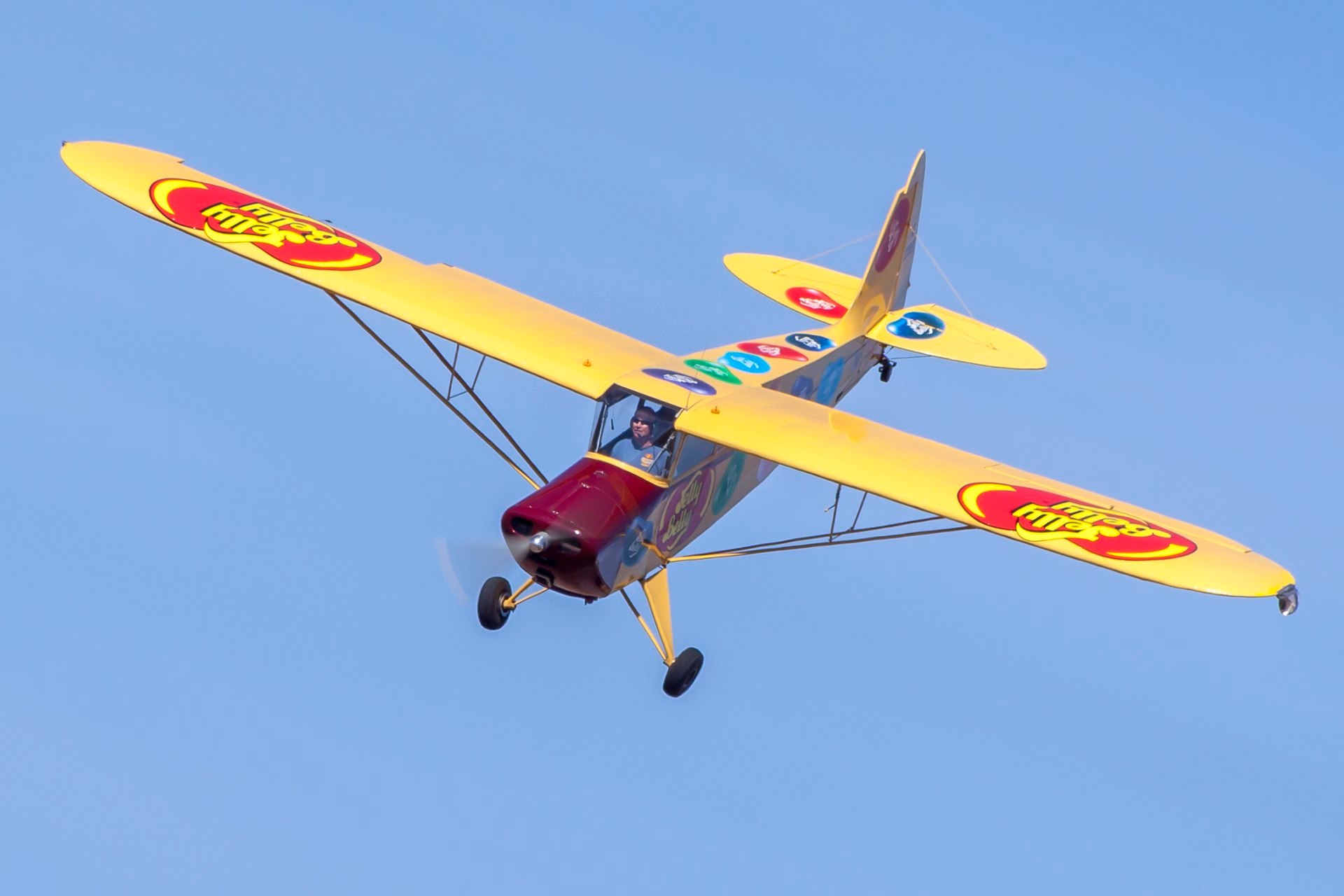 Kent Pietsch flying his plane